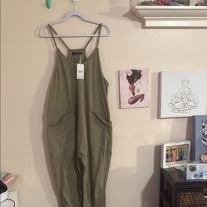 Olive Green Women's Jumpsuit